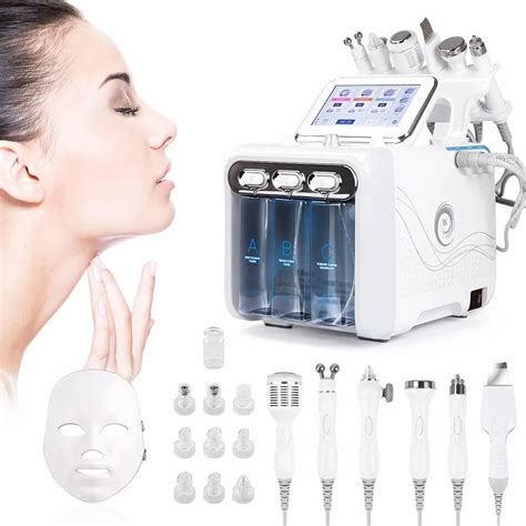 En Hydro Facial Machine Led Masque Cou H O Jet Doxyg Ne Rf