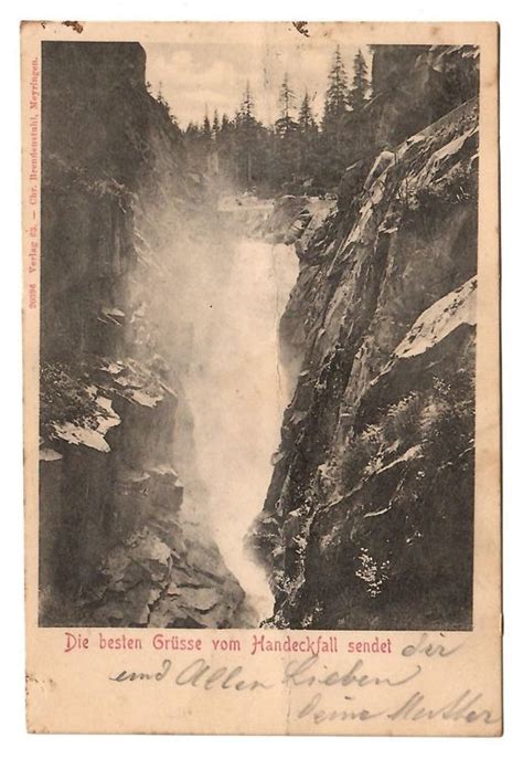 Postkarte besten Grüsse vom Handeckfall von 1900 Kaufen auf Ricardo