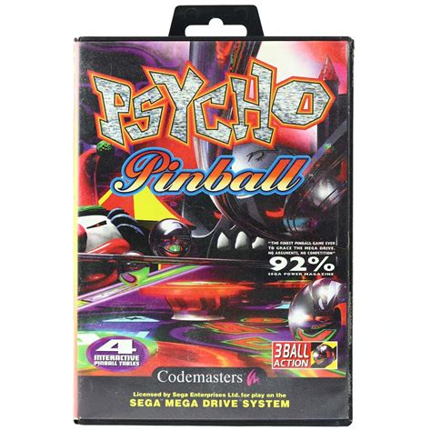 Psycho Pinball Sega Mega Drive Wts Retro K B Her