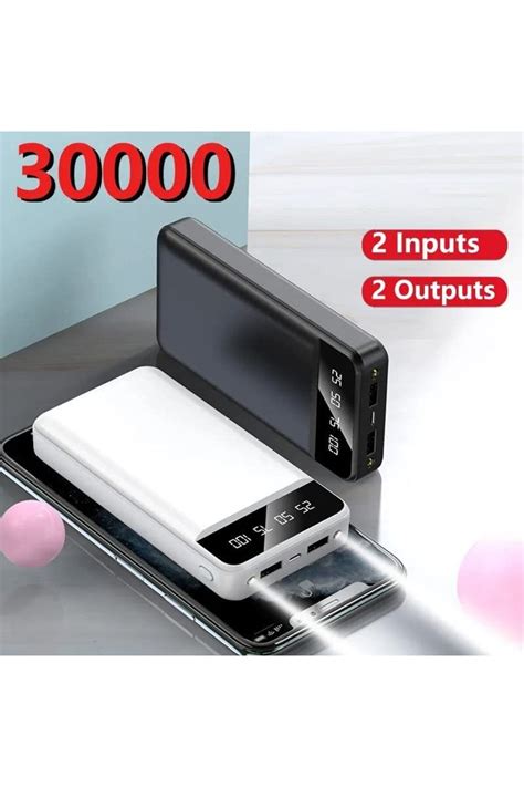 YNSS Power Bank 30000 mAh harici pil taşınabilir şarj cihazı 4262