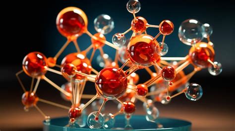 Premium Ai Image Atoms And Molecules Model Of Atoms Science Background