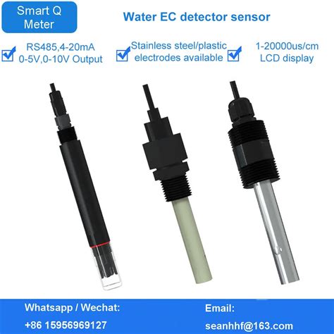 Industrial Ec Conductivity Transmitter High Precision Electrode Probe