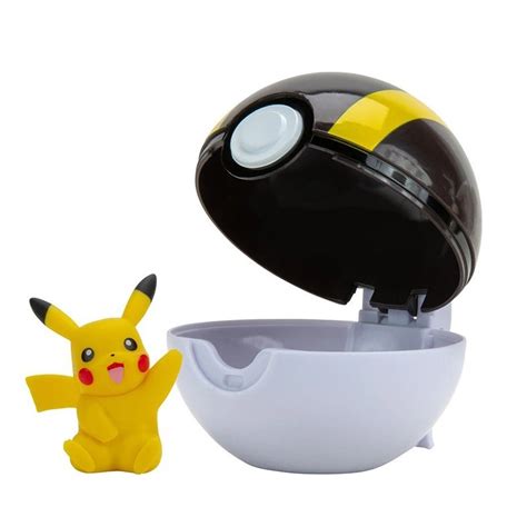 Pikachu And Ultra Ball Clip N Go Pack Pok Mon Figure Action Toy