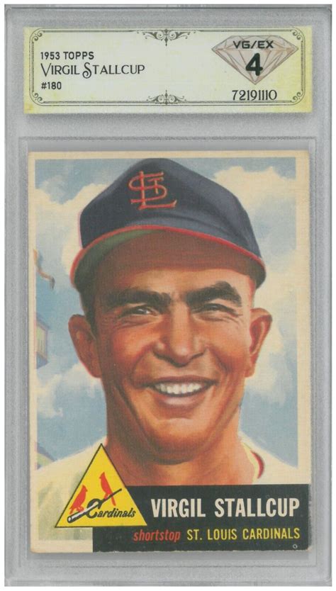 1953 Topps 180 Virgil Stallcup For Sale Online EBay