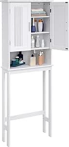 VASAGLE Bathroom Space Saver Cabinet Over The Toilet Storage Unit 4