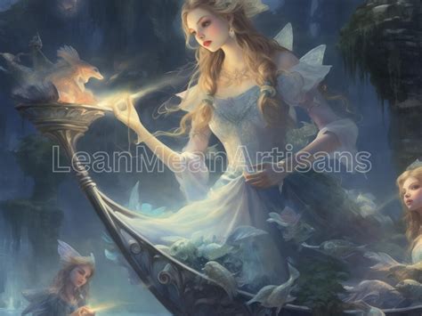 4 Magical Fairies Art Collection PNG Instant Download Whimsy Fairy ...