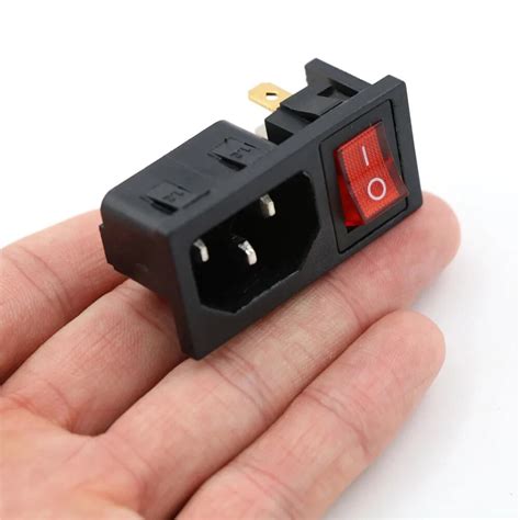 Fused IEC 320 C14 Inlet Power Socket Fuse Switch Connector Plug