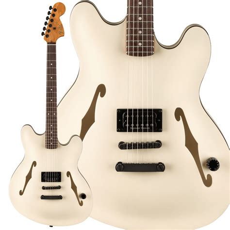 Fender Tom DeLonge Starcaster Satin Olympic White Rosewood 新品 エレキギター