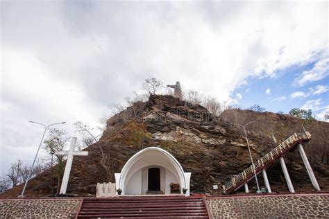 Christ The King Statue Christo Rei Cross And Tanjung Fatucama Hill