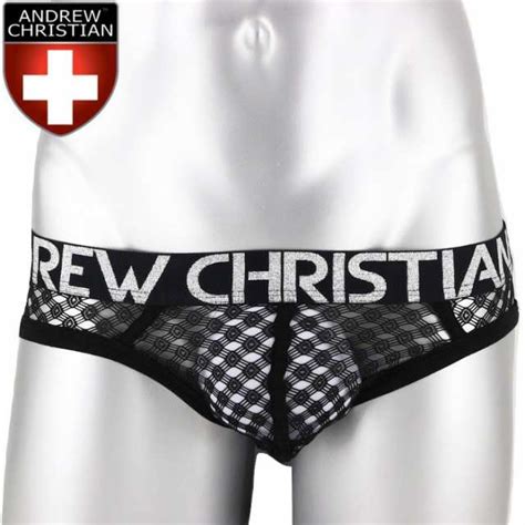 ブリーフ メンズビキニ アンドリュークリスチャン Andrew Christian アンクリLace Almost Naked レース メッシュ シースルー ビキニブリーフ の通販