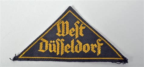 Regimentals German Wwii Hitler Youth District West Dusseldorf Triangle