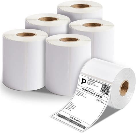 Akolabel Thermal Shipping Labels 4x6 350 Labels6 Rolls Perforated Adhesive