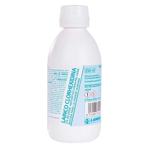 Clorhexidina acuosa 2 250ml Dietética y productos naturales en