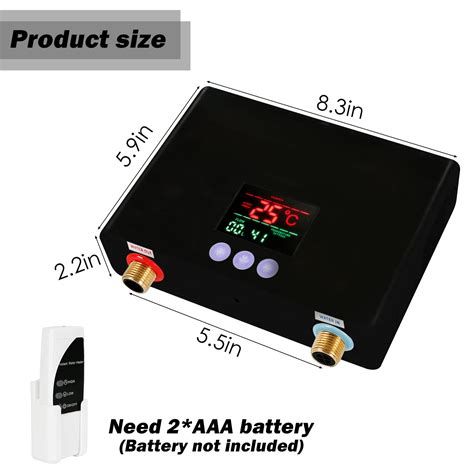 Mua W Tankless Mini Hot Water Heater Under Sink V Thermostatic Washing Heating System