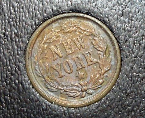 1863 Liberty Head Civil War Token New York W 20 Degree CCW Rotated