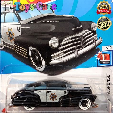 Hitam Hotwheels 47 Chevy Fleetline 2024 Black Sheriff Treasure Hunt