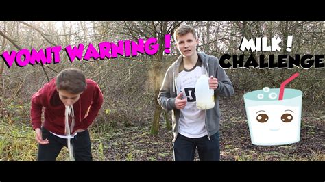 Milk Challenge Vomit Warning X3 Youtube