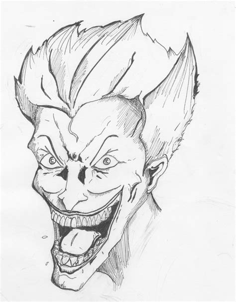 Joker Face Drawing At Getdrawings Free Download