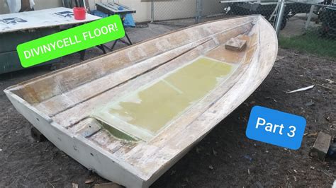 FIBERGLASS BOAT BUILD INSTALLING THE FLOOR PART 3 YouTube