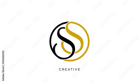 ss logo design vector icon luxury premium Stock Vector | Adobe Stock