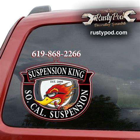 Personalized Hot Rod Lettering Sticker Rustypod Store