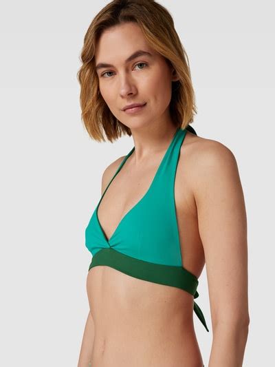 Mymarini Bikini Oberteil In Two Tone Machart Lind Online Kaufen