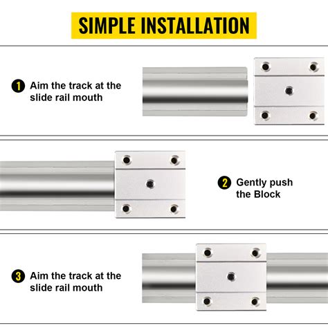 Vevor Guida Lineare X Sbr Mm Set Di Guide Di Cuscinetti