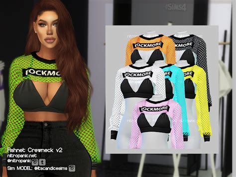 The Sims 4 Mody Do Gry Kabaretki Crewneck V2 Od NitroPanic