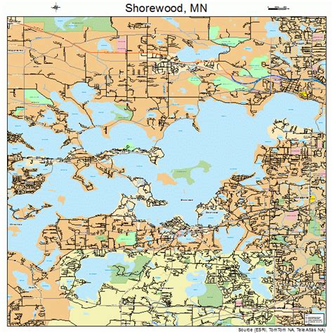 Shorewood Minnesota Street Map 2760016