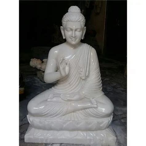 Jaipurcrafts Traditional White Marble Buddha Statue At Rs 21000 In Jaipur