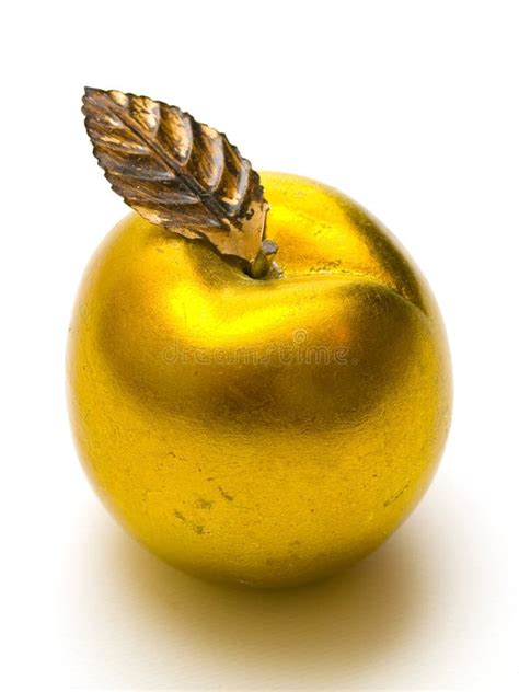 Gold Apple Stock Photo Image Of Reflection Golden Gold 20202518