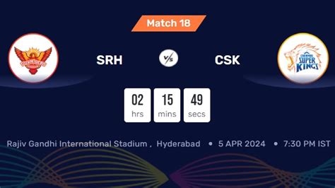 Ipl 2024 Csk Vs Srh Jio Cinema App Live Score How To Watch