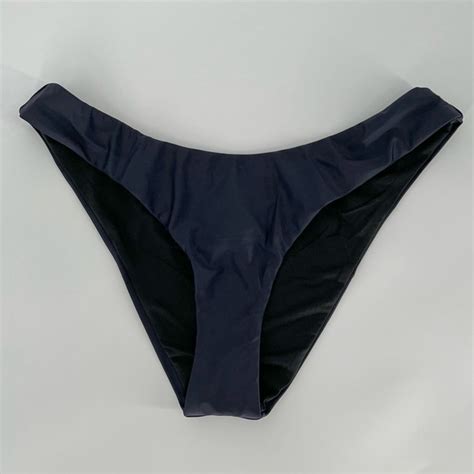 J Crew Swim J Crew Womens Cheeky Bikini Swim Bottom Size M Blue