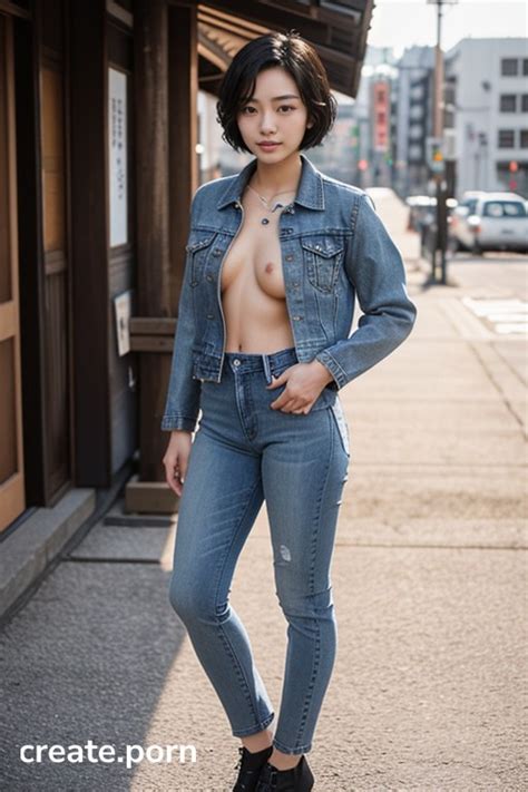 Japanese Denim Jacket 18 AI Porn