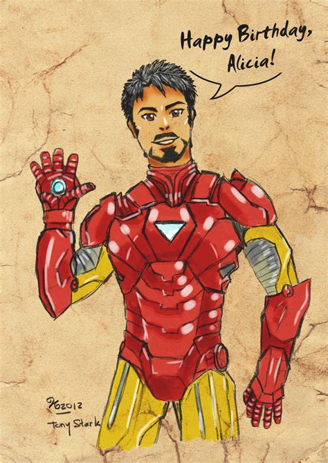 Tony Stark Birthday T By Renaissancelady K On Deviantart