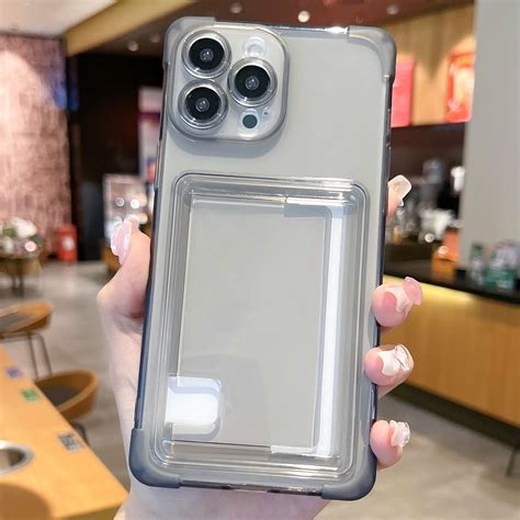 Designed for iPhone 11 Pro Clear Case Wallet with Credit Card Holder ID
