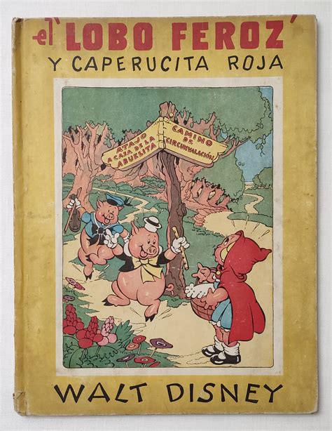 El Lobo Feroz Y Caperucita Roja Antiguo Ejemplar Ilustrado De La