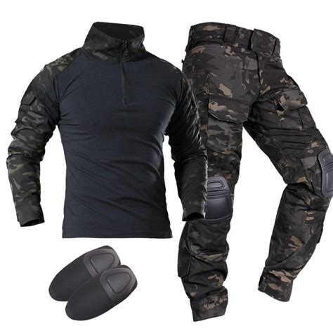 Camouflage Tactical Gear Military Uniform Clothes Suit Men US Army ...