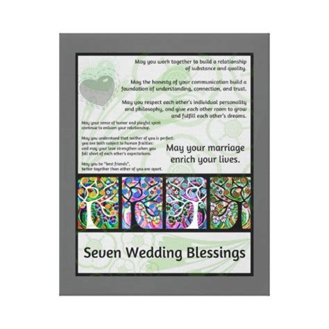 Jewish Seven Wedding Blessings Tree Of Life Hamsa Canvas Print | Zazzle