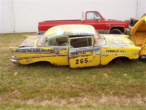 57 Chev 2dr Abandoned Cars Drag Racing Cars Old Race Cars