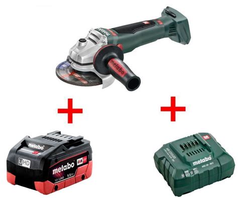 Аккумуляторная болгарка Metabo WB 18 LTX BL 125 Quick LiHD 5.5 Ач ...