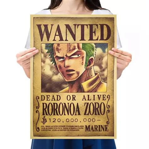 One Piece Roronoa Zoro Wanted Poster Epic Stuff One Piece Poster