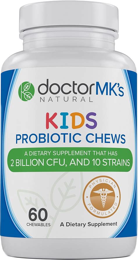 Amazon.com: Kids Probiotics Chewable by Doctor MK's®, Sugar Free ...