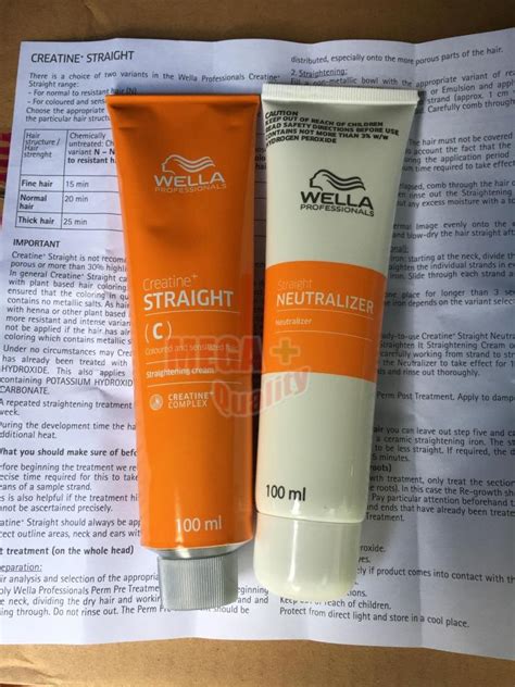 Wella Wellastrate Permanent Straight System Hair Straightening Cream