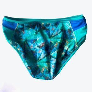 Prana Swim Nwt Prana Milou Bikini Bottom In Emerald Pinwheel Swim