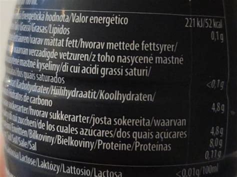 Pistacia Drink High protein Ehrmann kalorie kJ i wartości odżywcze