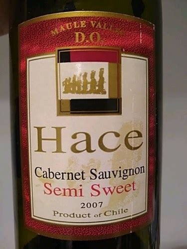 Hace Cabernet Sauvignon Semi Sweet Vivino Us