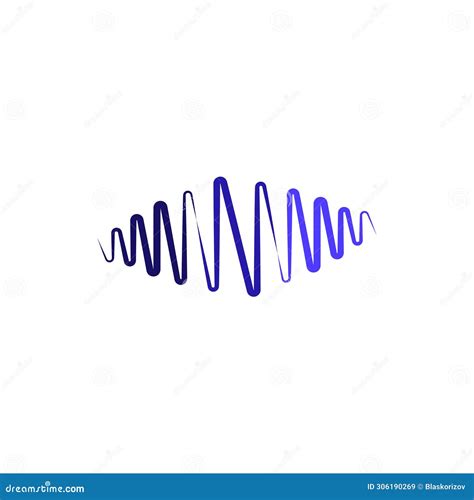 Wave Wavelength Frequency Icon Logo Vector Design Stock Vector