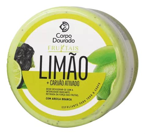 Esfoliante Fruktais Limão carvão Ativado Corpo Dourado 150g MercadoLivre