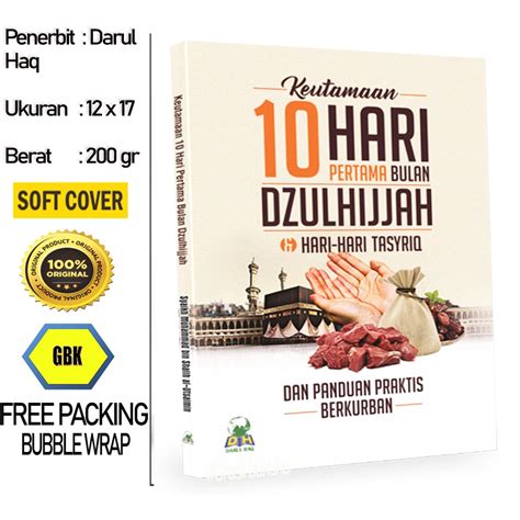 Jual Buku Keutamaan Hari Pertama Bulan Dzulhijjah Hari Hari